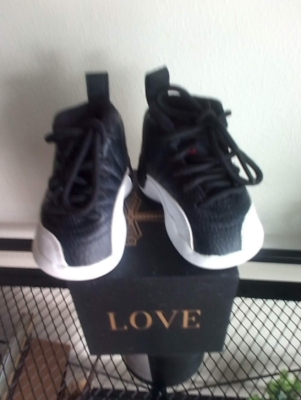 Kids Black and White Athletic Sneakers